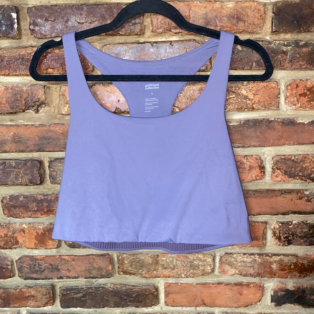 Girlfriend Collective Lavender Purple Paloma Sports Bra Women's Size XL